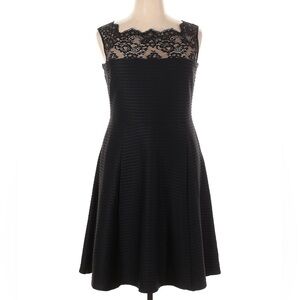 London Times Black Lace Dress